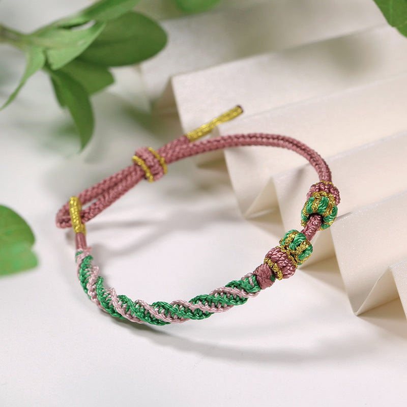 Handmade Chinese Dragon Knot Red String Adjustable Bracelet | Colorful Jewelry for Luck & Protection | STAR8S - STAR8S