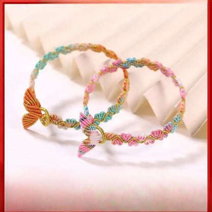 Handmade Dragon Boat Festival Five‑Color Koi Fish Tail Bracelet – Heart‑to‑Heart Lucky Wrist Cord  | STAR8S