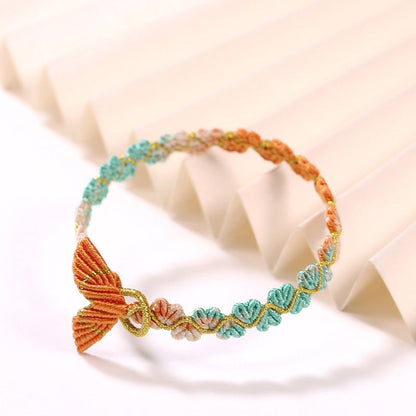 Handmade Dragon Boat Festival Five‑Color Koi Fish Tail Bracelet – Heart‑to‑Heart Lucky Wrist Cord  | STAR8S