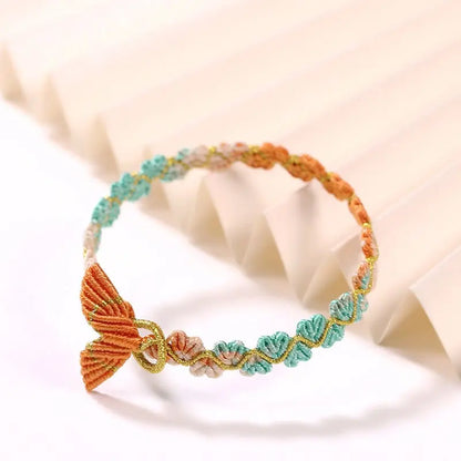 Handmade Dragon Boat Festival Five‑Color Koi Fish Tail Bracelet – Heart‑to‑Heart Lucky Wrist Cord  | STAR8S