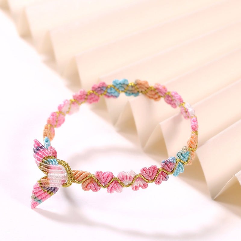 handmade dragon boat festival five‑color koi fish tail bracelet – heart‑to‑heart lucky wrist cord  | star8s