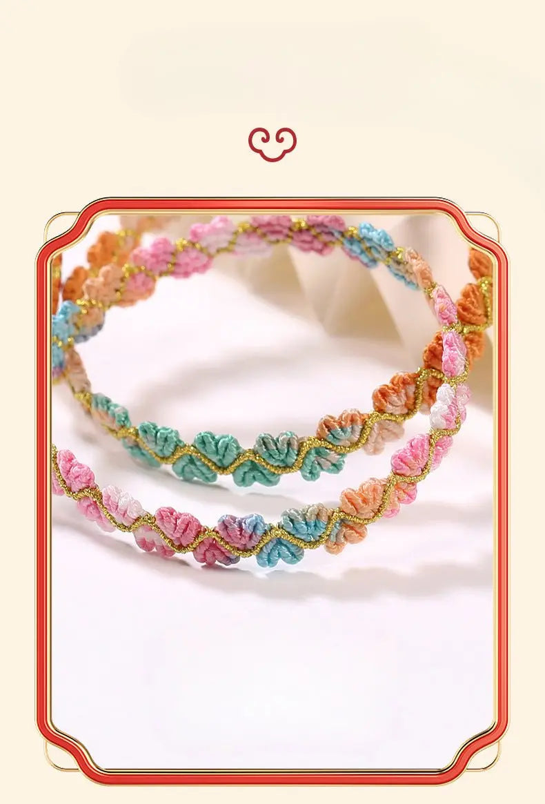 Handmade Dragon Boat Festival Five‑Color Koi Fish Tail Bracelet – Heart‑to‑Heart Lucky Wrist Cord  | STAR8S