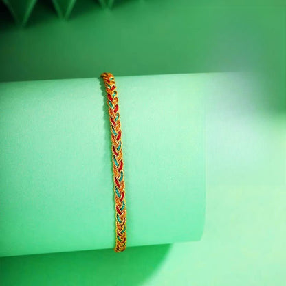 Handmade Five - Color Rope Bracelet - Baby & Child Good Luck Koi Dragon Year Gift - STAR8S