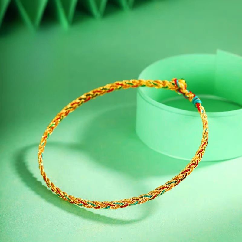 handmade five - color rope bracelet - baby & child good luck koi dragon year gift - star8s