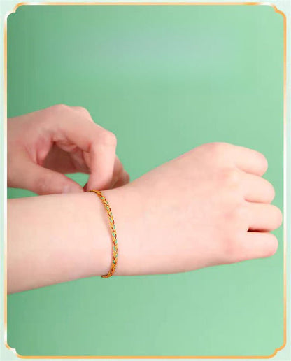 Handmade Five - Color Rope Bracelet - Baby & Child Good Luck Koi Dragon Year Gift - STAR8S