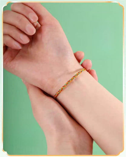 Handmade Five - Color Rope Bracelet - Baby & Child Good Luck Koi Dragon Year Gift - STAR8S