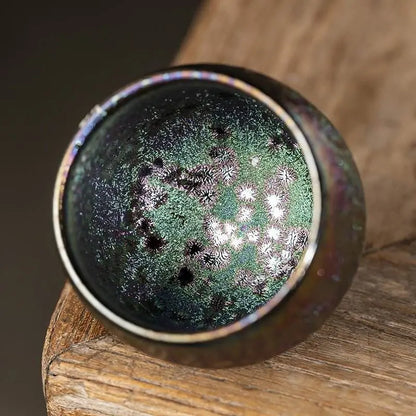 Handmade Jianzhan tea cup – Silver Kintsugi Cups, Gifting Relax & Cultural Mastery - STAR8S