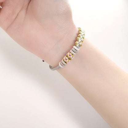 Handmade Lily of the Valley & Peach Blossom Red String Bracelet – Cute, Adjustable Couples | STAR8S - STAR8S