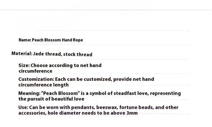 Handmade Lily of the Valley & Peach Blossom Red String Bracelet – Cute, Adjustable Couples | STAR8S - STAR8S