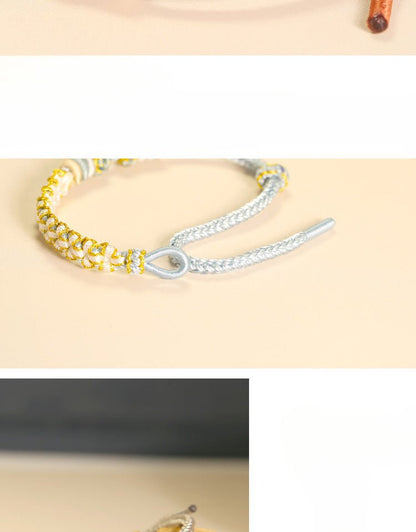 Handmade Lily of the Valley & Peach Blossom Red String Bracelet – Cute, Adjustable Couples | STAR8S - STAR8S