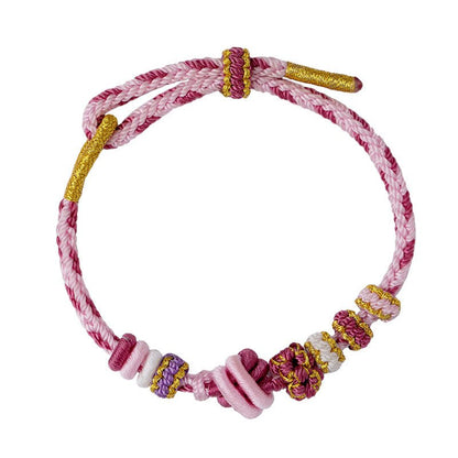 Handmade Peach Blossom Red String Bracelet for Couples Symbolic of Love and Blessings | STAR8S - STAR8S