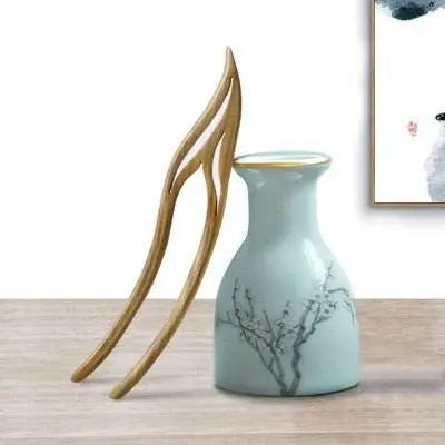 Handmade Peach Wood Double Prong Hairpin for Vintage & Modern Bun, Token of Love - STAR8S