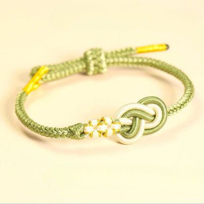 Handmade Pipa Knot Chinese Knot Peach Blossom Red String Bracelet | STAR8S