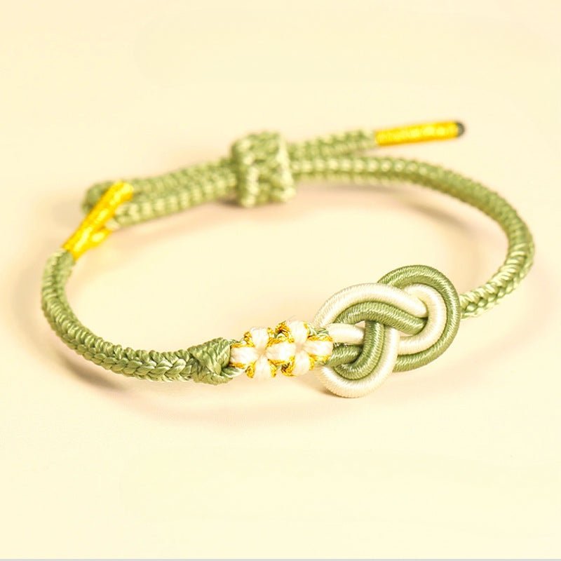 handmade pipa knot chinese knot peach blossom red string bracelet | star8s