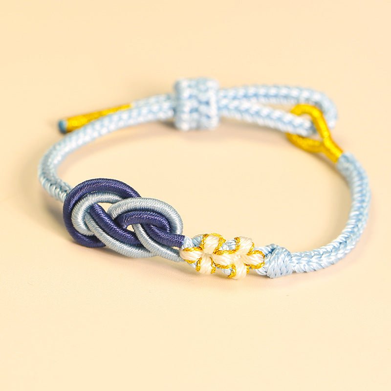 Handmade Pipa Knot Chinese Knot Peach Blossom Red String Bracelet | STAR8S