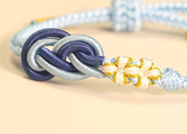 Handmade Pipa Knot Chinese Knot Peach Blossom Red String Bracelet | STAR8S - STAR8S