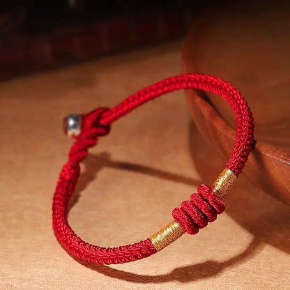 Handmade Red String Bracelet – Year of Birth, Couples, Unisex, Symbol of Safety and Blessings - STAR8S
