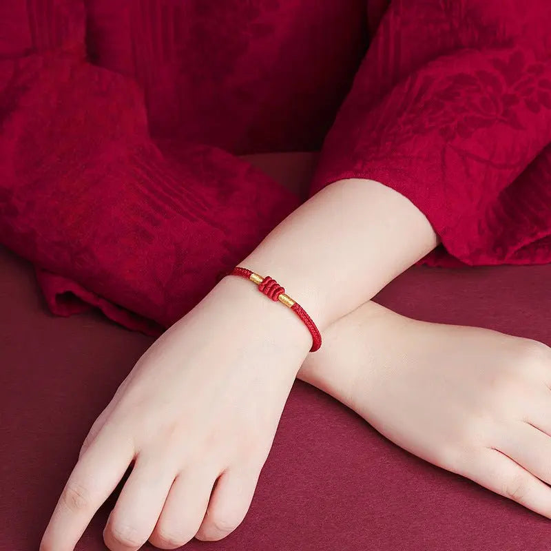 Handmade Red String Bracelet – Year of Birth, Couples, Unisex, Symbol of Safety and Blessings - STAR8S