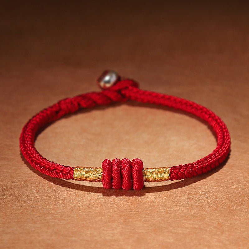 Handmade Red String Bracelet – Year of Birth, Couples, Unisex, Symbol of Safety and Blessings - STAR8S