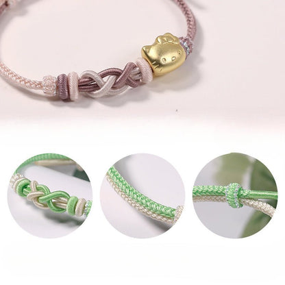 Handmade Red String Bracelet for Women | Adjustable Braided Knot Bracelet | STAR8S - STAR8S