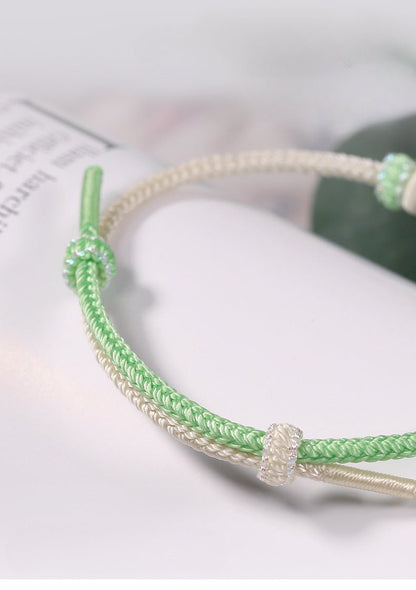 Handmade Red String Bracelet for Women | Adjustable Braided Knot Bracelet | STAR8S - STAR8S