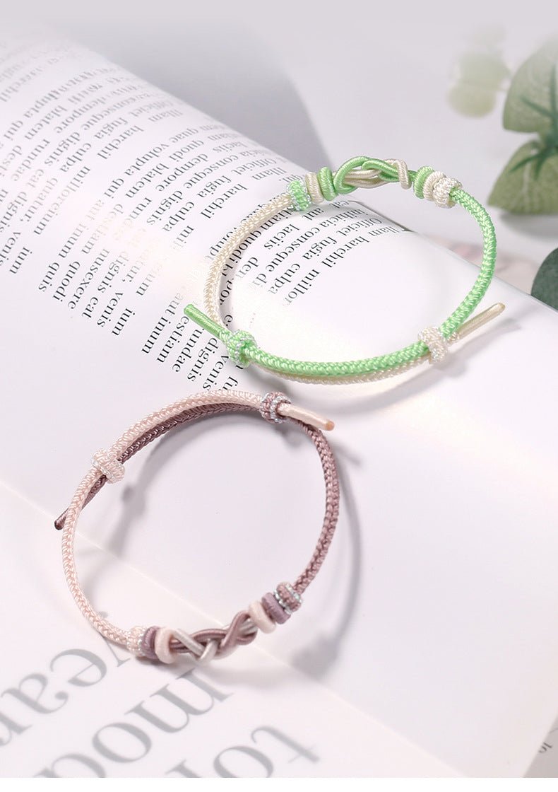 handmade red string bracelet for women | adjustable braided knot bracelet | star8s - star8s