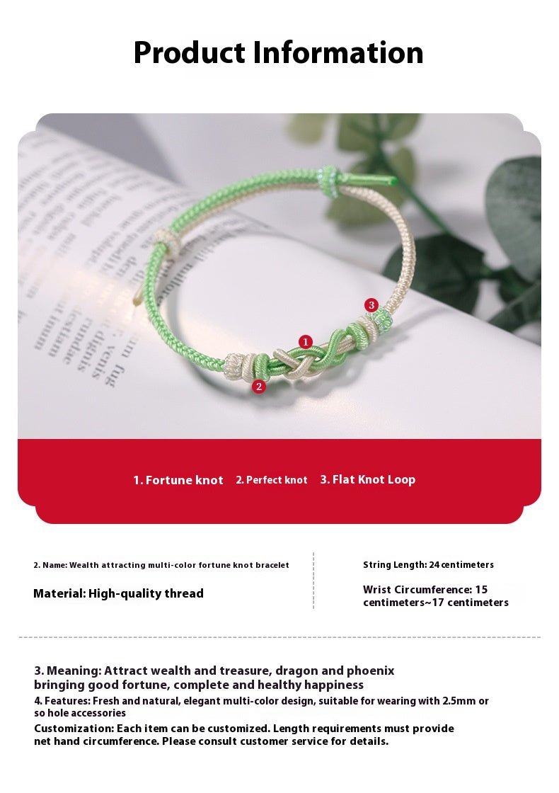 handmade red string bracelet for women | adjustable braided knot bracelet | star8s - star8s