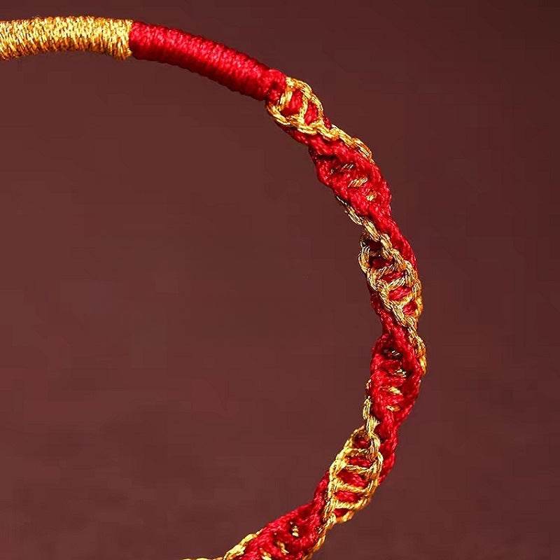 hand - woven red rope bracelet, dragon - knot couple jewelry for stylish wear - star8s