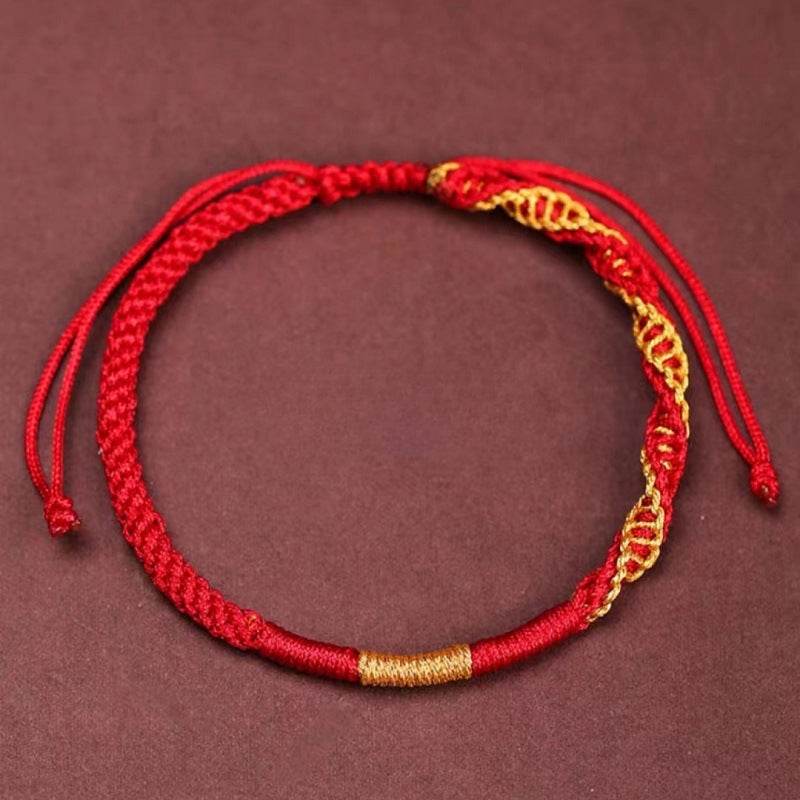 Hand - Woven Red Rope Bracelet, Dragon - knot Couple Jewelry for Stylish Wear - STAR8S