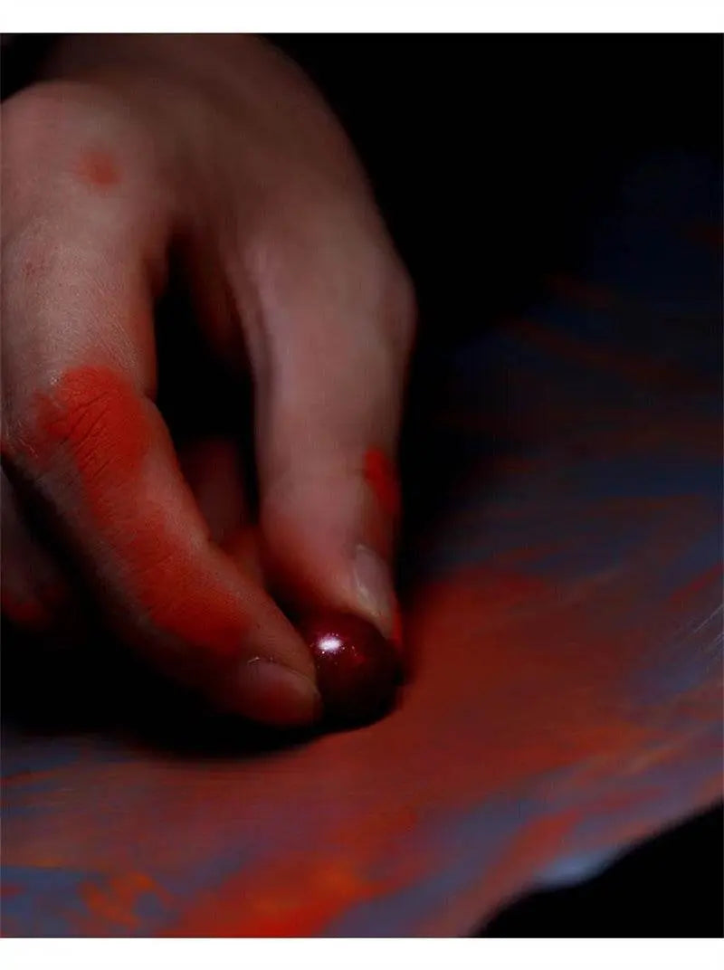 natural cinnabar red rope bracelet with blessing plate, handmade lucky jewelry - star8s