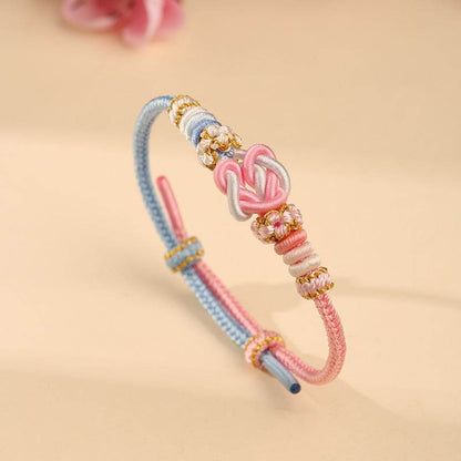 Sky - blue Taoyao Love - knot Hand Rope, Hand - Woven DIY Couple Jewelry - STAR8S