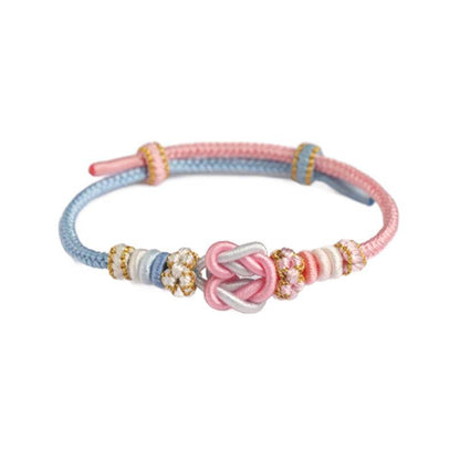 Sky - blue Taoyao Love - knot Hand Rope, Hand - Woven DIY Couple Jewelry - STAR8S