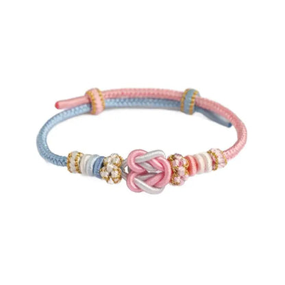 Sky - blue Taoyao Love - knot Hand Rope, Hand - Woven DIY Couple Jewelry - STAR8S