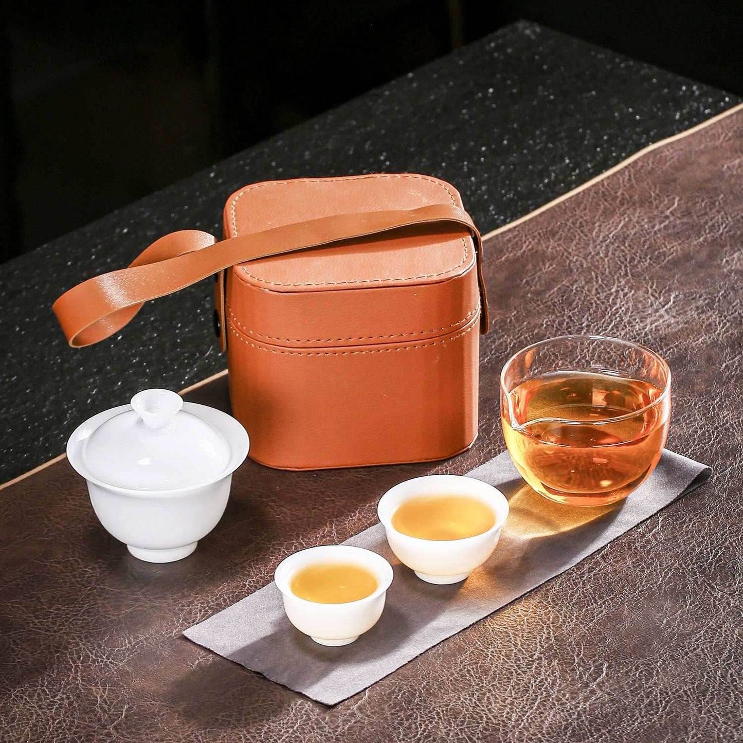 ice jade kuaike cup portable gongfu tea set for outdoor gift - star8s