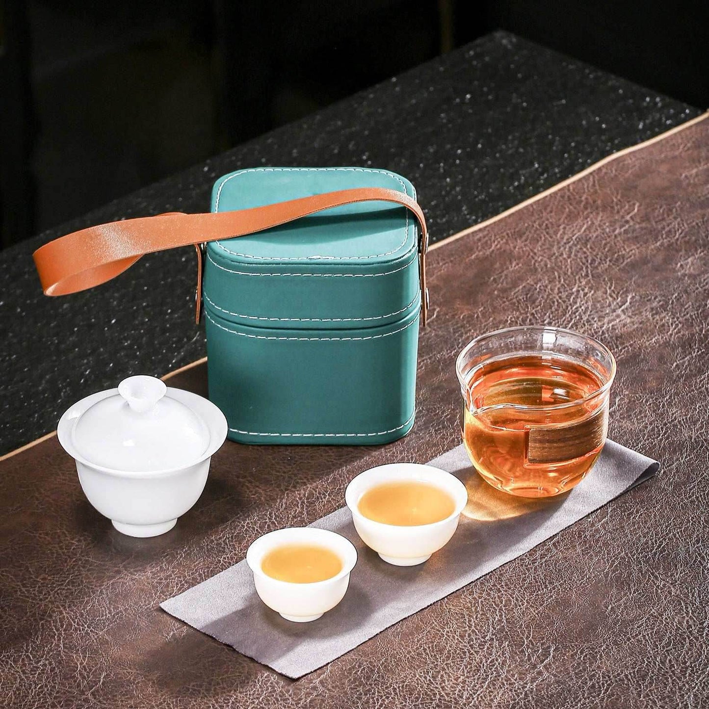 ice jade kuaike cup portable gongfu tea set for outdoor gift - star8s