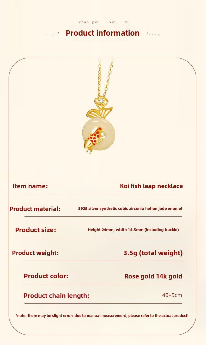 jade koi pendant - hetian diving koi fish 925 silver | star8s