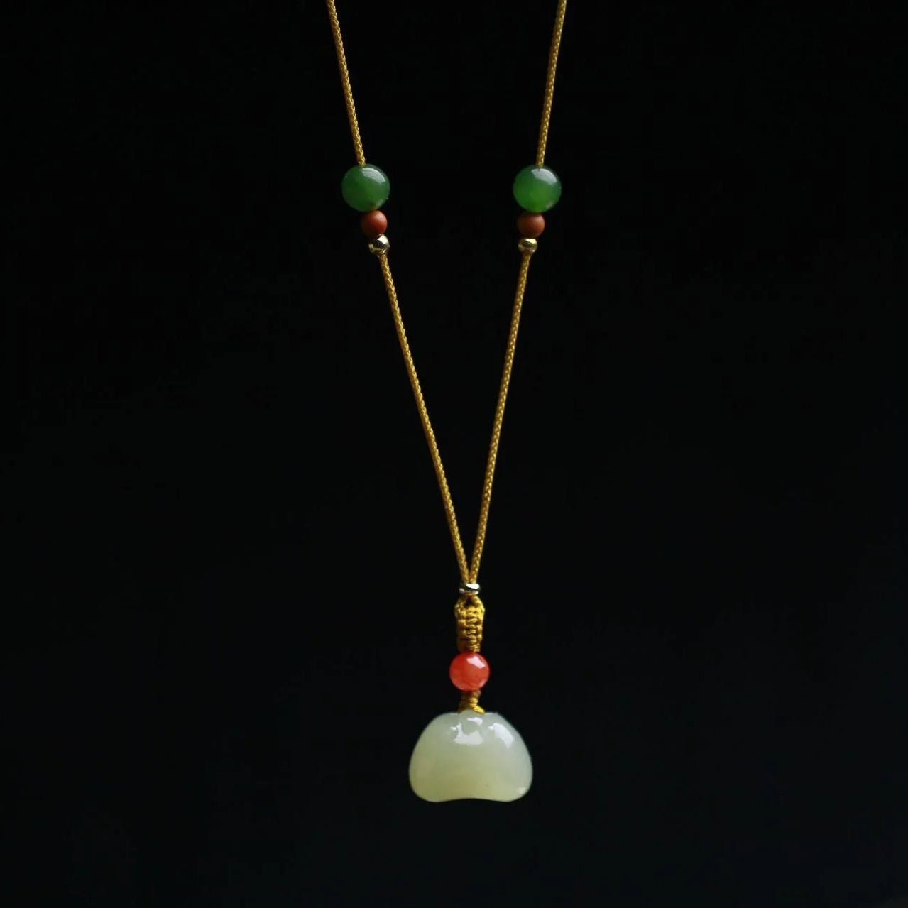 jade stone necklace - heitian hanging lock pendant for men & women‌ | star8s - star8s