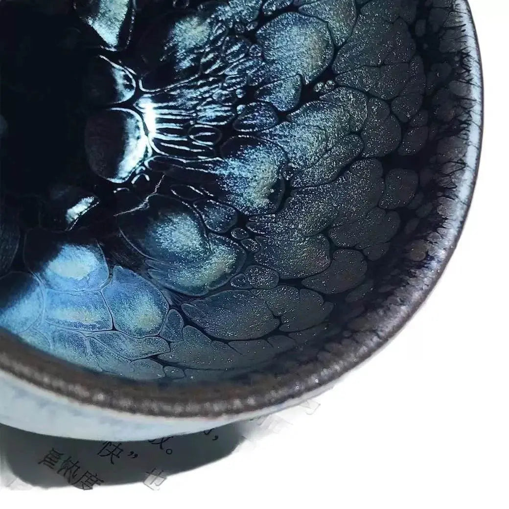 jianzhan tea cup – blue lotus handmade, elegant & exquisite for kung fu tea - star8s