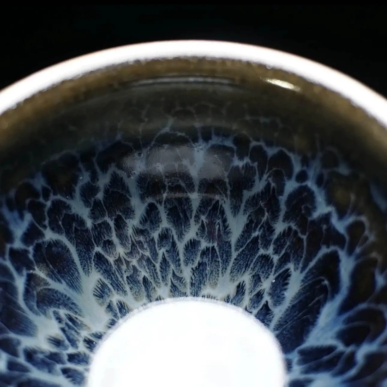 jianzhan tea cup – handmade chai - fired moyu queyu, exquisite & unique masterpiece - star8s