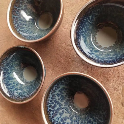 Jianzhan Tea Cup – Handmade Chai - fired Moyu Queyu, Exquisite & Unique Masterpiece - STAR8S