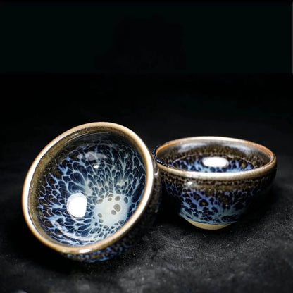 Jianzhan Tea Cup – Handmade Chai - fired Moyu Queyu, Exquisite & Unique Masterpiece - STAR8S