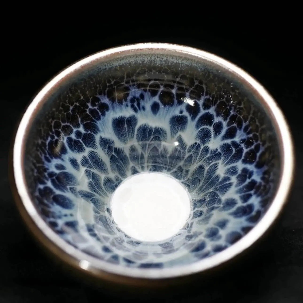 jianzhan tea cup – handmade chai - fired moyu queyu, exquisite & unique masterpiece - star8s