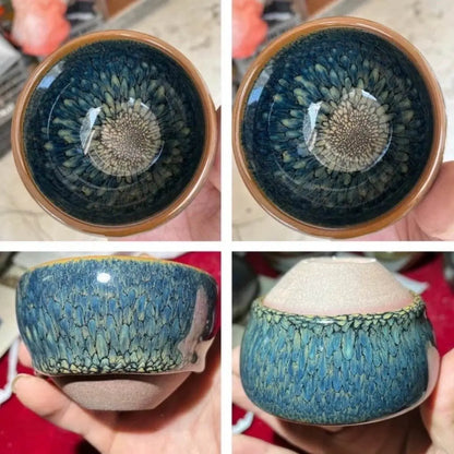 Jianzhan Tea Cup – Handmade Green Partridge, Unique & Exquisite Masterpiece - STAR8S