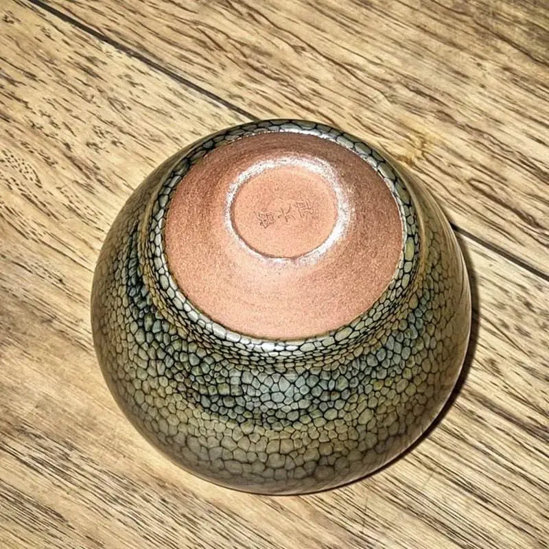jianzhan tea cup – handmade green partridge, unique & exquisite masterpiece - star8s