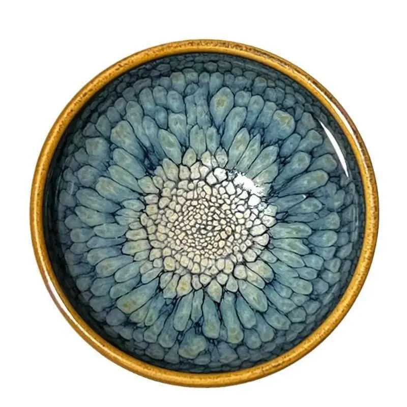 jianzhan tea cup – handmade green partridge, unique & exquisite masterpiece - star8s