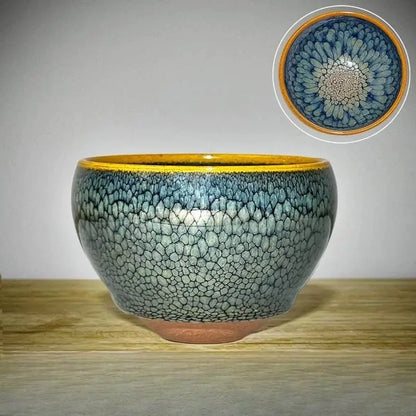 Jianzhan Tea Cup – Handmade Green Partridge, Unique & Exquisite Masterpiece - STAR8S