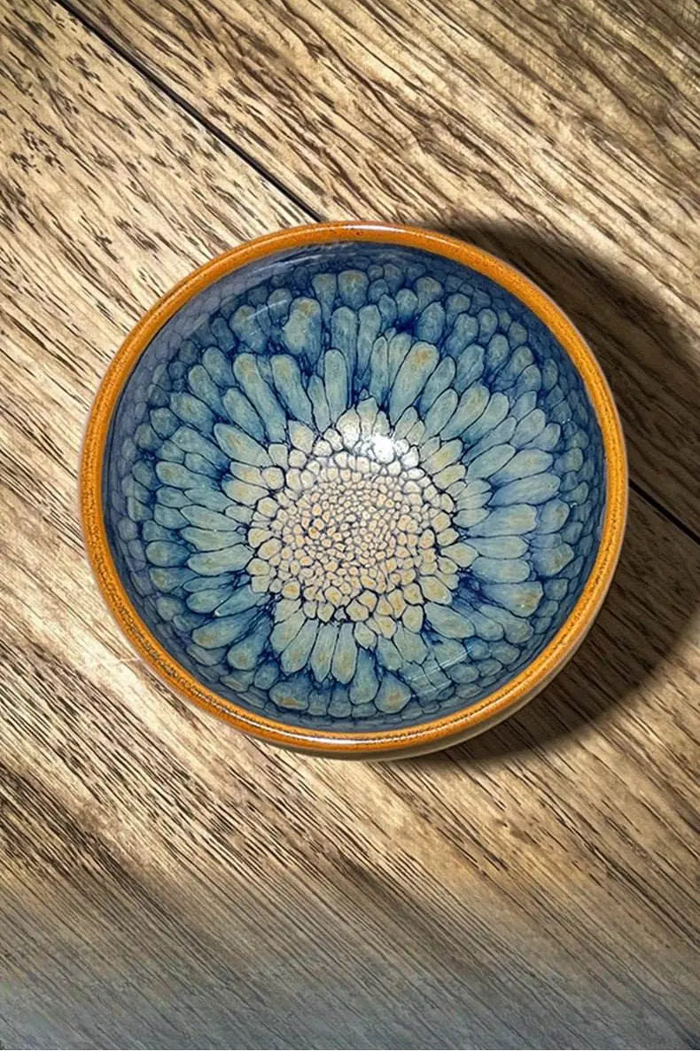 jianzhan tea cup – handmade green partridge, unique & exquisite masterpiece - star8s