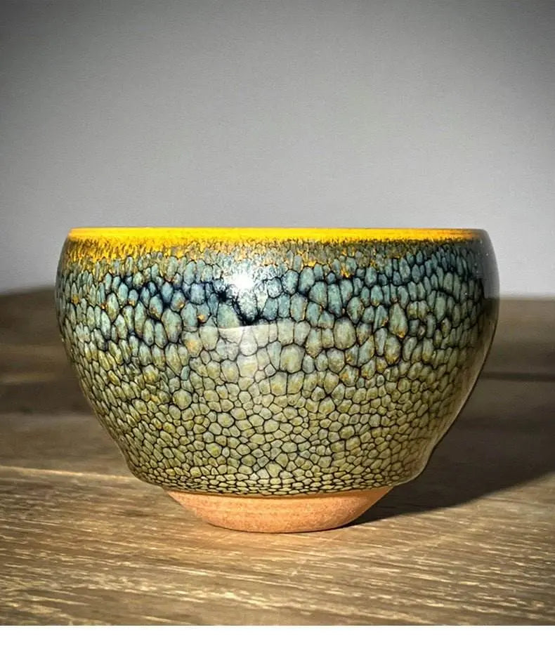 Jianzhan Tea Cup – Handmade Green Partridge, Unique & Exquisite Masterpiece - STAR8S