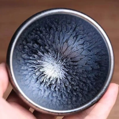 Jianzhan Tea Cup – Handmade Hundred - Flowers Bowl, Exquisite & Unique Masterpiece - STAR8S