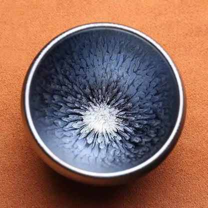 Jianzhan Tea Cup – Handmade Hundred - Flowers Bowl, Exquisite & Unique Masterpiece - STAR8S